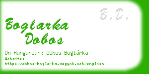 boglarka dobos business card